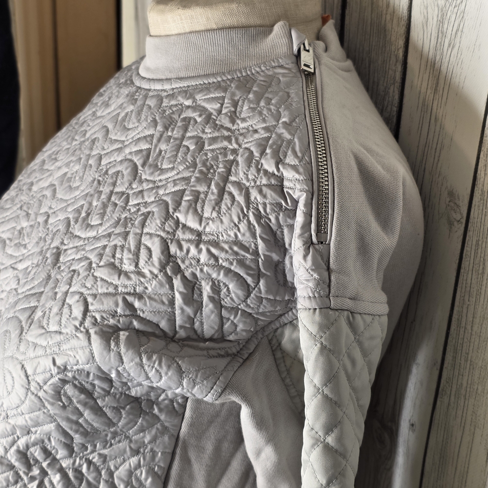 Burberry Quilted Monogram Tracksuit Set Quilt Gray Small Womans - Picture 7 of 16